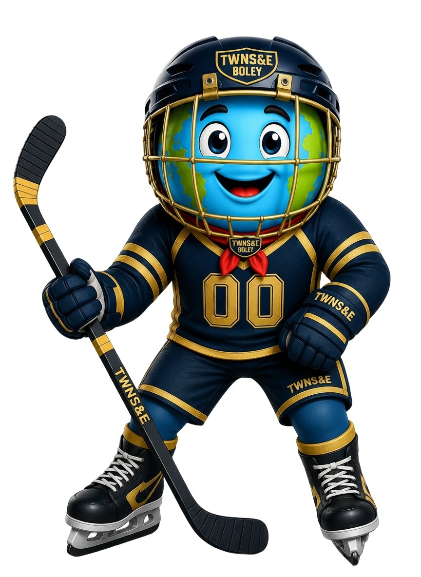 Boley in hockey gear