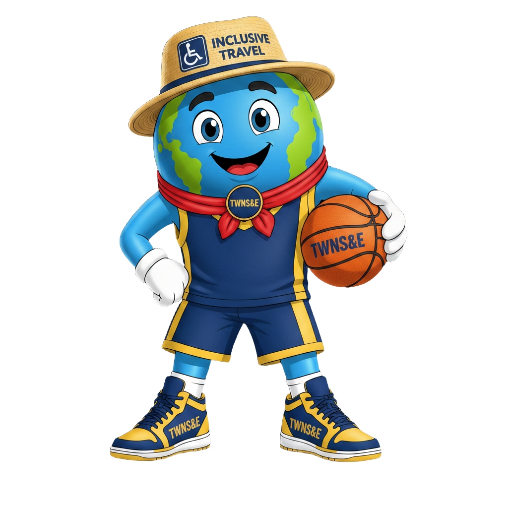 Boley in a basketball jersey holding a basketball
