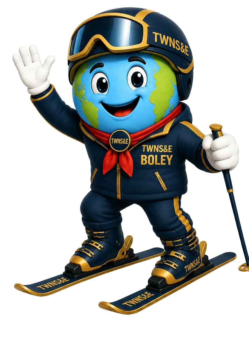 Boley dressed for the Winter Olympics